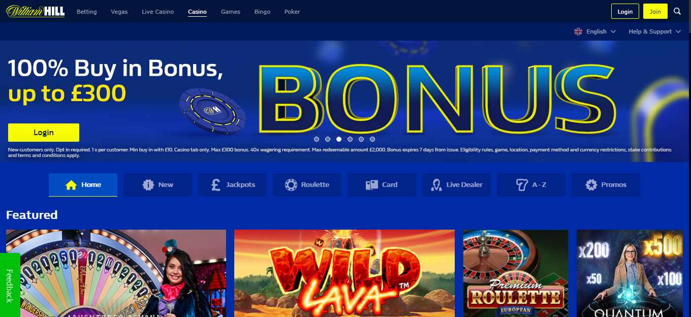 William Hill bonus